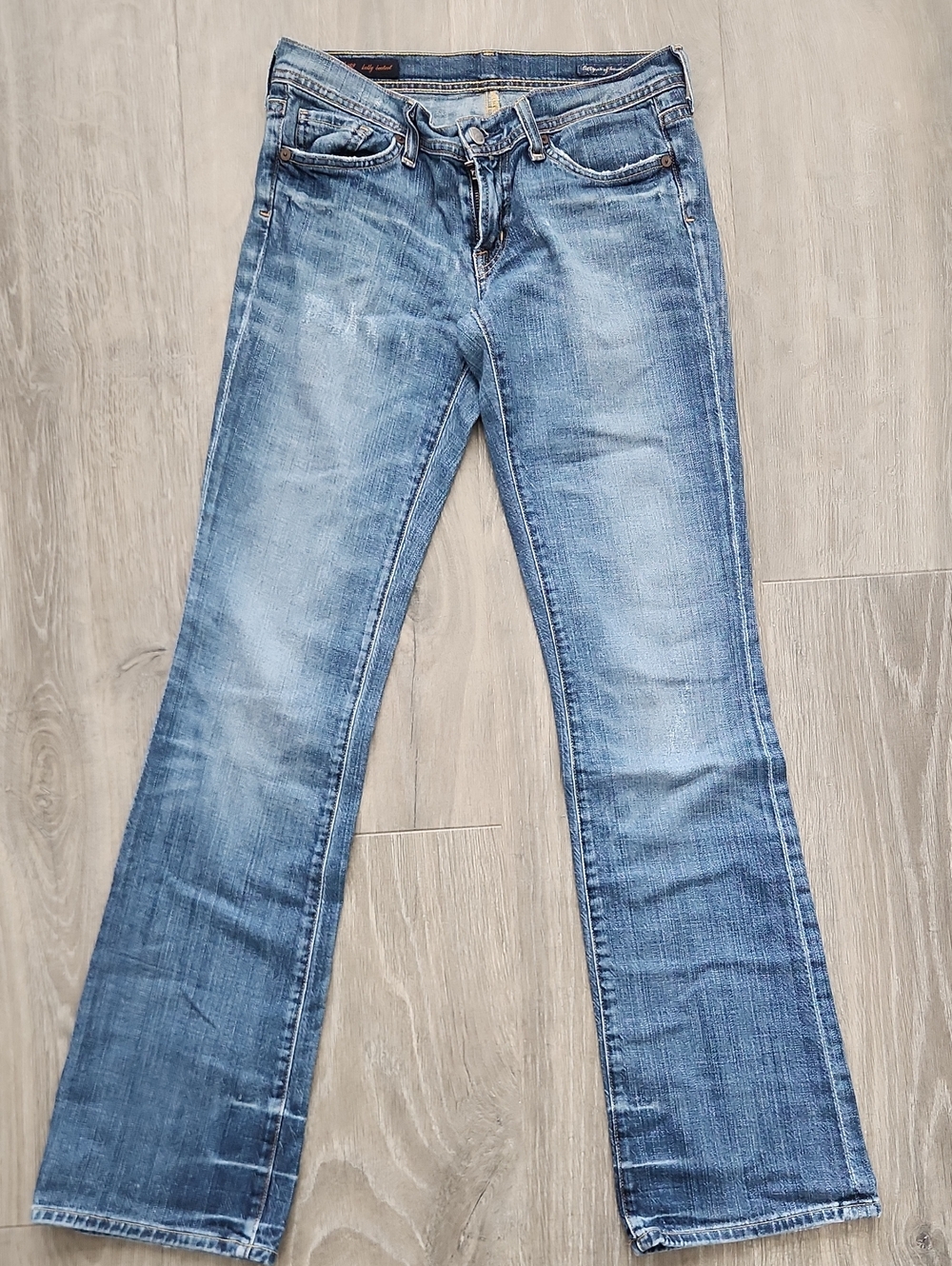 Citizens Of Humanity Light-Medium Blue Flared Jeans